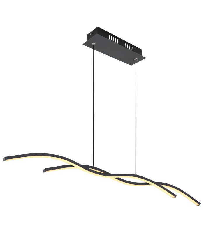 Marius Pendant Ceiling Light Black 2x LED 3000K-1