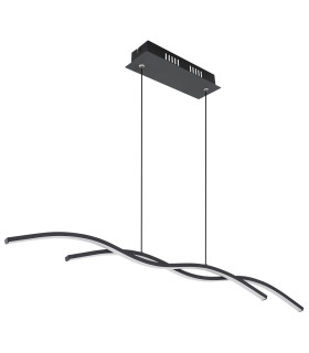 Marius Pendant Ceiling Light Black 2x LED 3000K-2