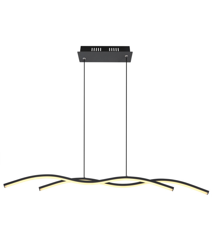 Marius Pendant Ceiling Light Black 2x LED 3000K-3