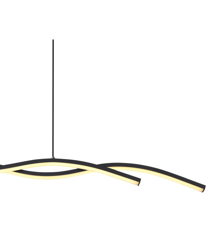 Marius Pendant Ceiling Light Black 2x LED 3000K-4
