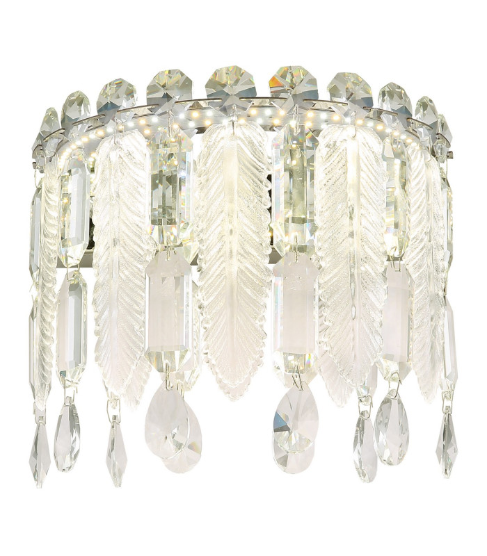 Klunka Wall Lamp Chrome K5 Crystals LED 2700-6000K Touch Dimmer-3
