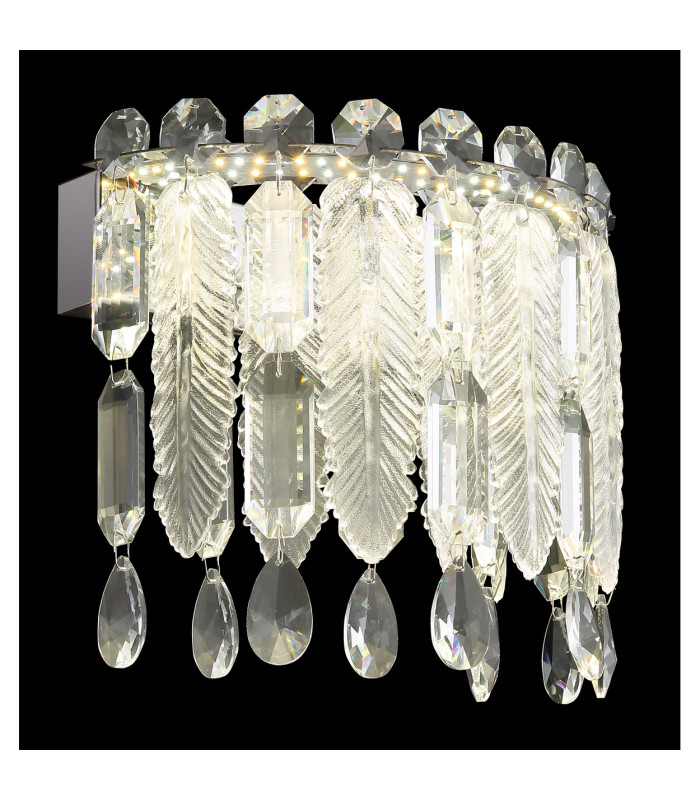 Klunka Wall Lamp Chrome K5 Crystals LED 2700-6000K Touch Dimmer-4