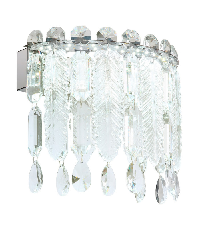 Klunka Wall Lamp Chrome K5 Crystals LED 2700-6000K Touch Dimmer-7