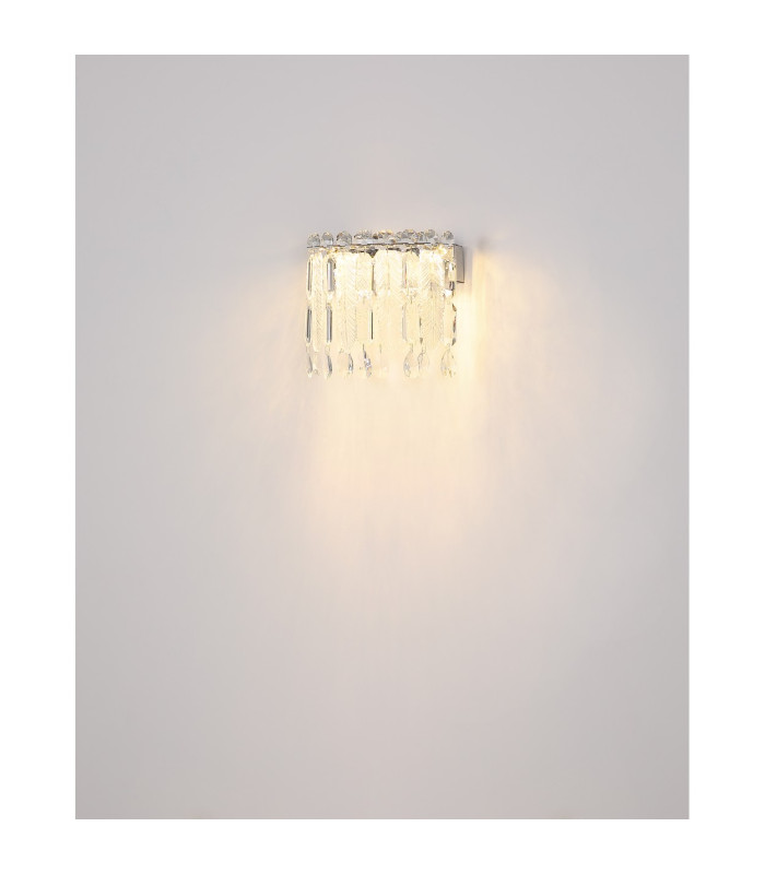 Klunka Wall Lamp Chrome K5 Crystals LED 2700-6000K Touch Dimmer-10