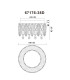 Klunka 38cm Ceiling Light Chrome K5 Crystals LED Dimmable 2700-6000K Remote Control-12