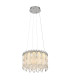 Klunka 39.5cm Pendant Ceiling Light Chrome K5 Crystals LED Dimmable 2700-6000K Remote Control-9