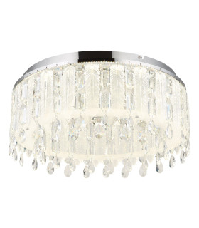 Klunka 58.5cm Ceiling Light Chrome K5 Crystals LED Dimmable 2700-6000K Remote Control-1