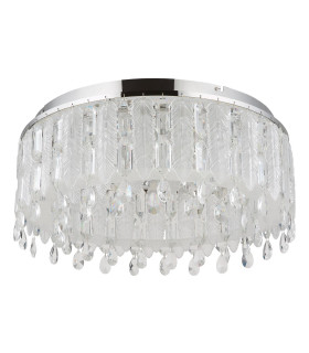 Klunka 58.5cm Ceiling Light Chrome K5 Crystals LED Dimmable 2700-6000K Remote Control-2