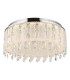 Klunka 58.5cm Ceiling Light Chrome K5 Crystals LED Dimmable 2700-6000K Remote Control-11