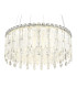 Klunka 59.5cm Pendant Ceiling Light Chrome K5 Crystals LED Dimmable 2700-6000K Remote Control-3