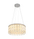 Klunka 59.5cm Pendant Ceiling Light Chrome K5 Crystals LED Dimmable 2700-6000K Remote Control-5