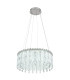 Klunka 59.5cm Pendant Ceiling Light Chrome K5 Crystals LED Dimmable 2700-6000K Remote Control-6