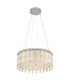 Klunka 59.5cm Pendant Ceiling Light Chrome K5 Crystals LED Dimmable 2700-6000K Remote Control-9
