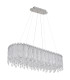 Klunka 99x36cm Pendant Ceiling Light Chrome K5 Crystals LED Dimmable 2700-6000K Remote Control-2