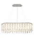 Klunka 99x36cm Pendant Ceiling Light Chrome K5 Crystals LED Dimmable 2700-6000K Remote Control-3