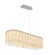 Klunka 99x36cm Pendant Ceiling Light Chrome K5 Crystals LED Dimmable 2700-6000K Remote Control-6