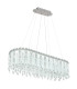 Klunka 99x36cm Pendant Ceiling Light Chrome K5 Crystals LED Dimmable 2700-6000K Remote Control-7