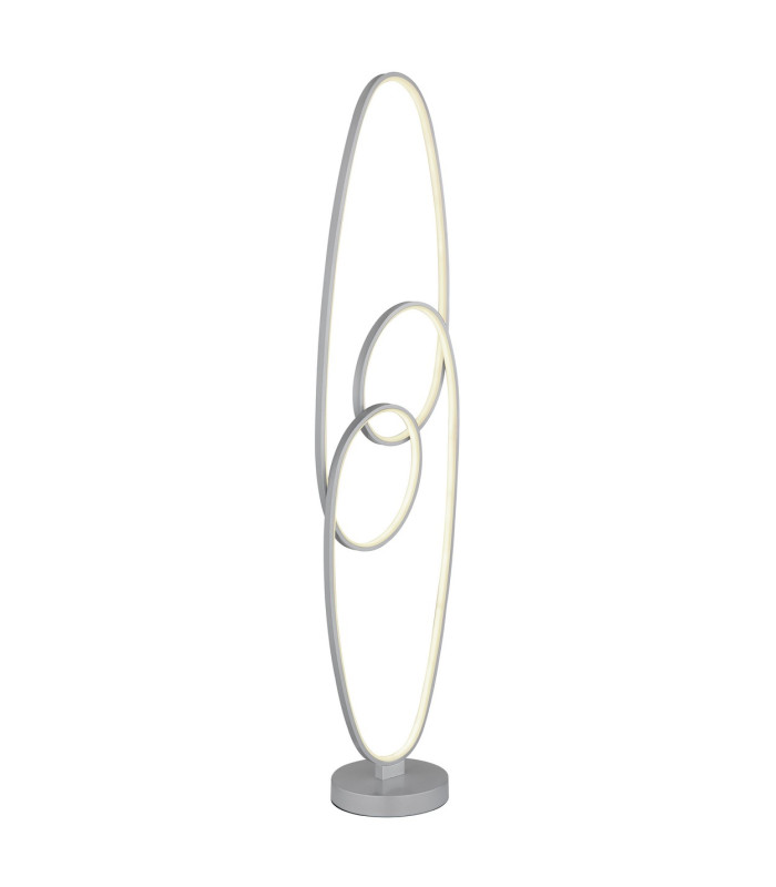 Spira LED Integrated Floor Lamp Silver Colored Matt 2x LED 2700-6500K-1
