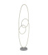 Spira LED Integrated Floor Lamp Silver Colored Matt 2x LED 2700-6500K-3