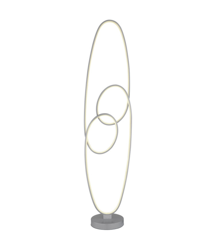Spira LED Integrated Floor Lamp Silver Colored Matt 2x LED 2700-6500K-3