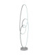 Spira LED Integrated Floor Lamp Silver Colored Matt 2x LED 2700-6500K-5
