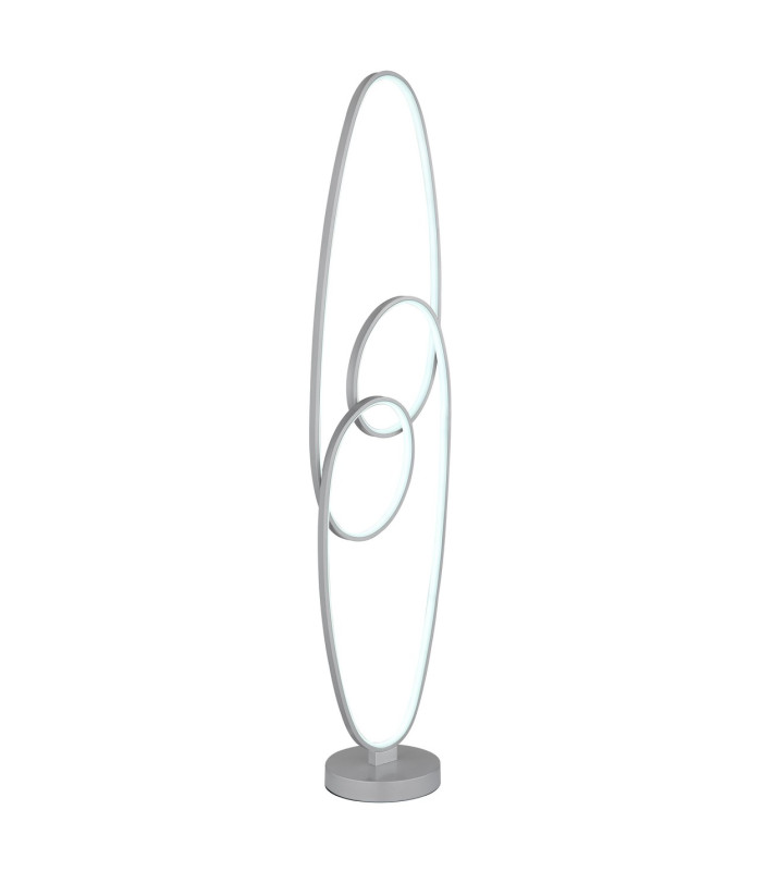 Spira LED Integrated Floor Lamp Silver Colored Matt 2x LED 2700-6500K-5