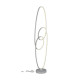 Spira LED Integrated Floor Lamp Silver Colored Matt 2x LED 2700-6500K-6