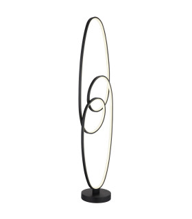 Spira LED Integrated Floor Lamp Matt Black 2x LED 2700-6500K-1
