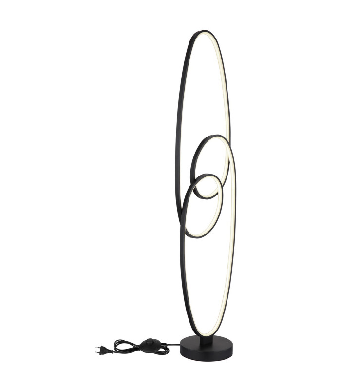 Spira LED Integrated Floor Lamp Matt Black 2x LED 2700-6500K-6