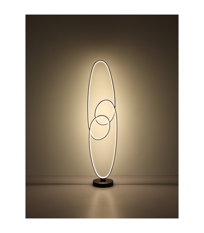 Spira LED Integrated Floor Lamp Matt Black 2x LED 2700-6500K-7