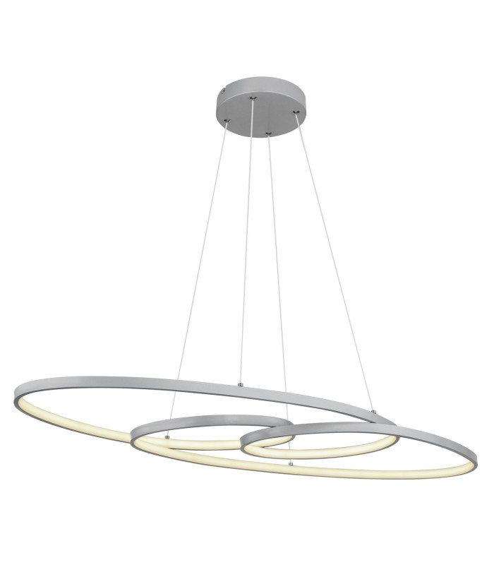 Spira Pendant Ceiling Light Silver Colored Matt 2x LED 2700-6500K-1