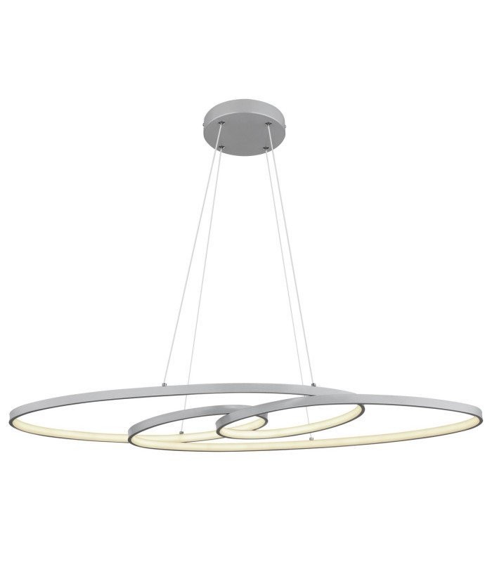 Spira Pendant Ceiling Light Silver Colored Matt 2x LED 2700-6500K-3
