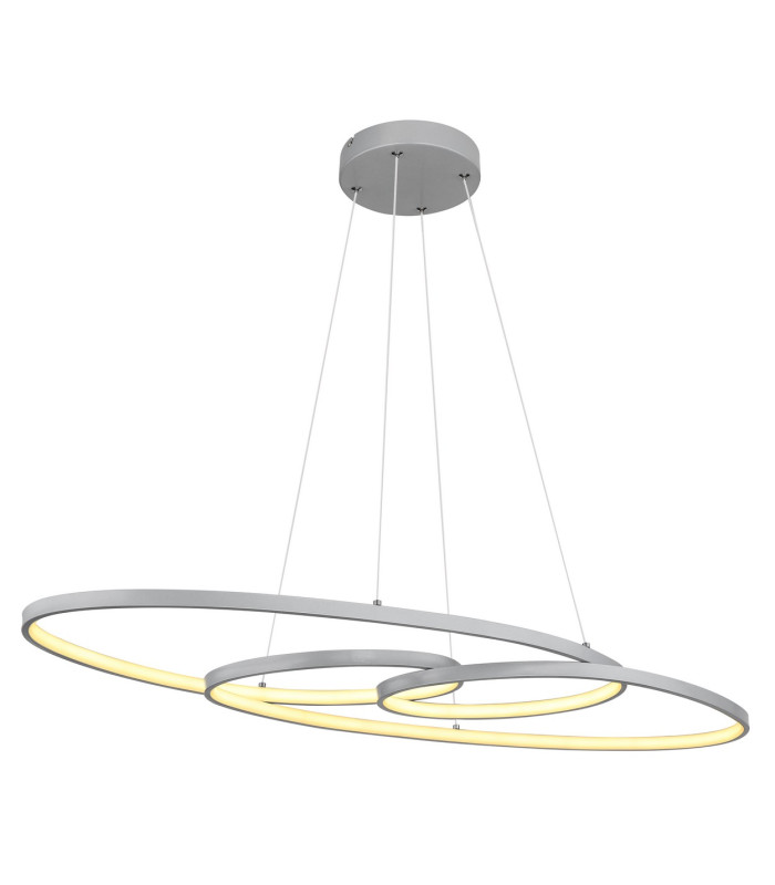 Spira Pendant Ceiling Light Silver Colored Matt 2x LED 2700-6500K-4