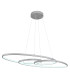 Spira Pendant Ceiling Light Silver Colored Matt 2x LED 2700-6500K-5