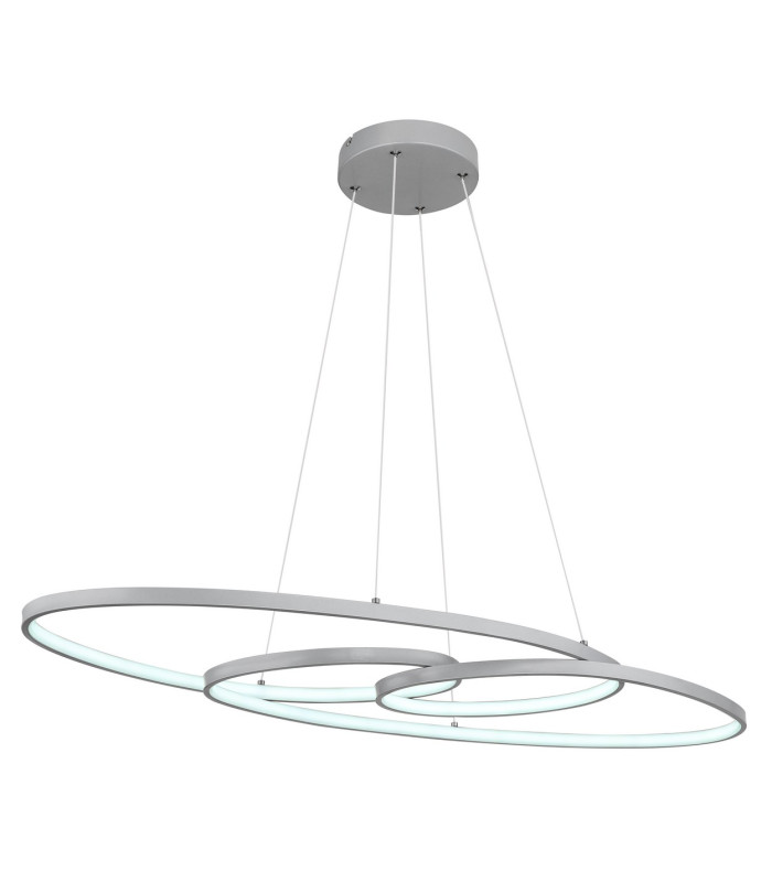 Spira Pendant Ceiling Light Silver Colored Matt 2x LED 2700-6500K-5