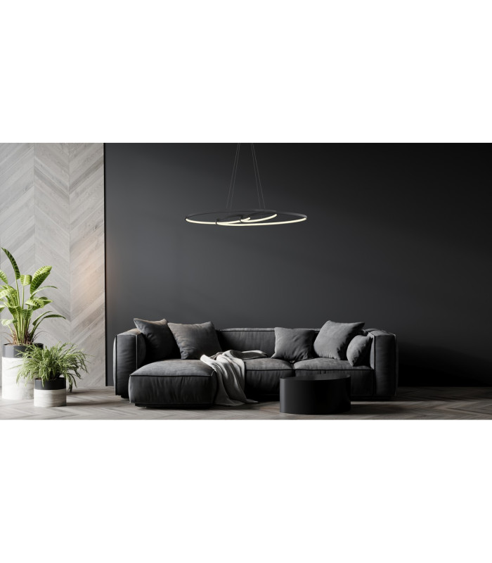 Spira Pendant Ceiling Light Matt Black 2x LED 2700-6500K-10