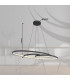 Spira Pendant Ceiling Light Matt Black 2x LED 2700-6500K-12