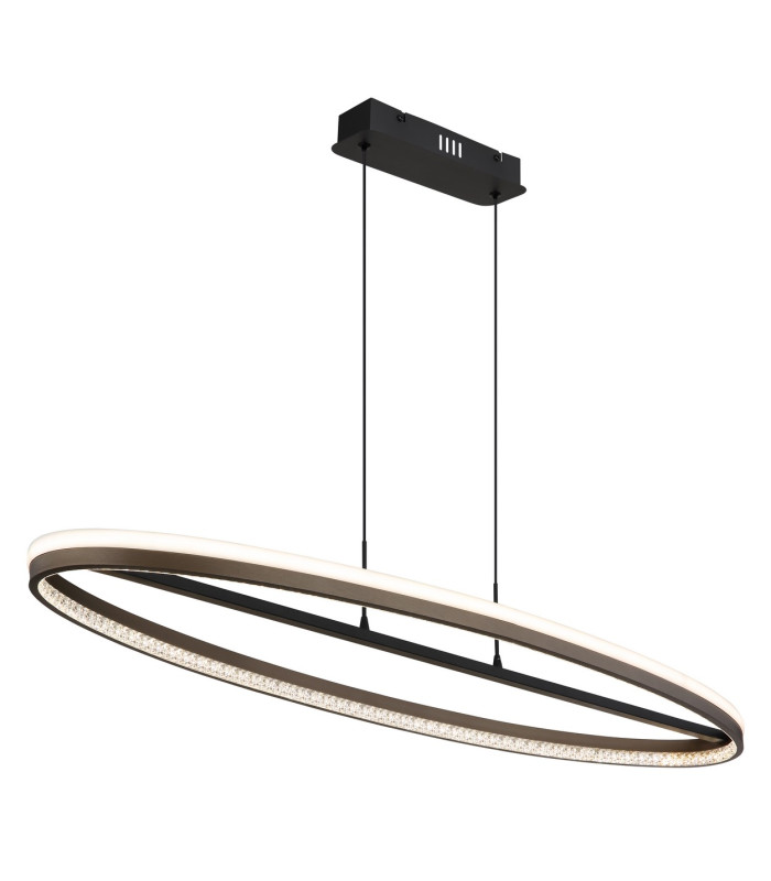 Della Bar Pendant Ceiling Light Matt Black LED 3000-6000K-1