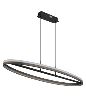 Della Bar Pendant Ceiling Light Matt Black LED 3000-6000K-2
