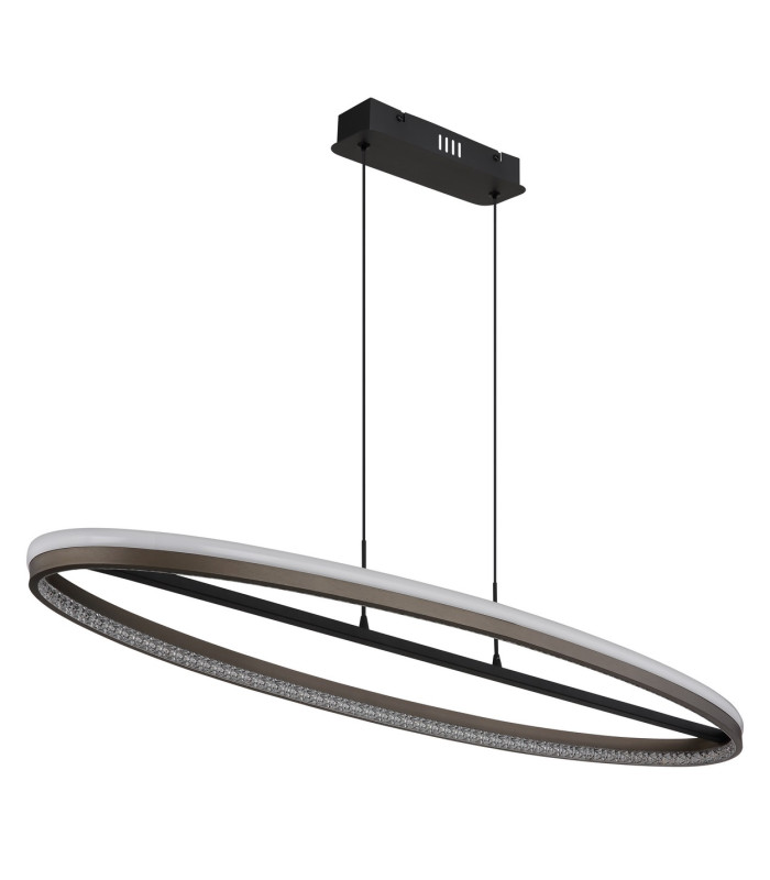Della Bar Pendant Ceiling Light Matt Black LED 3000-6000K-2