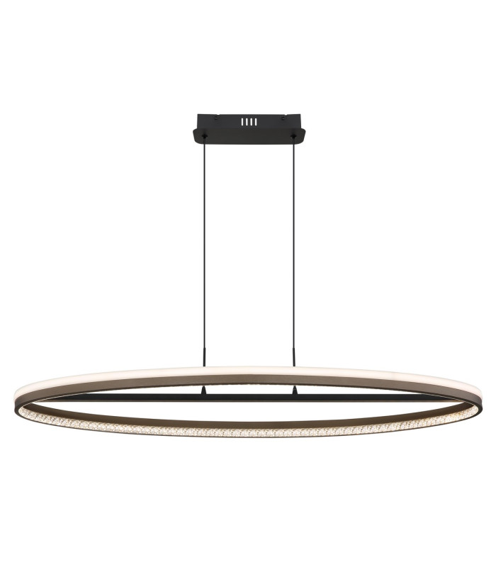 Della Bar Pendant Ceiling Light Matt Black LED 3000-6000K-3