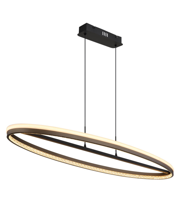 Della Bar Pendant Ceiling Light Matt Black LED 3000-6000K-4
