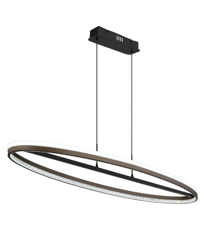 Della Bar Pendant Ceiling Light Matt Black LED 3000-6000K-5