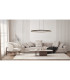 Della Bar Pendant Ceiling Light Matt Black LED 3000-6000K-9