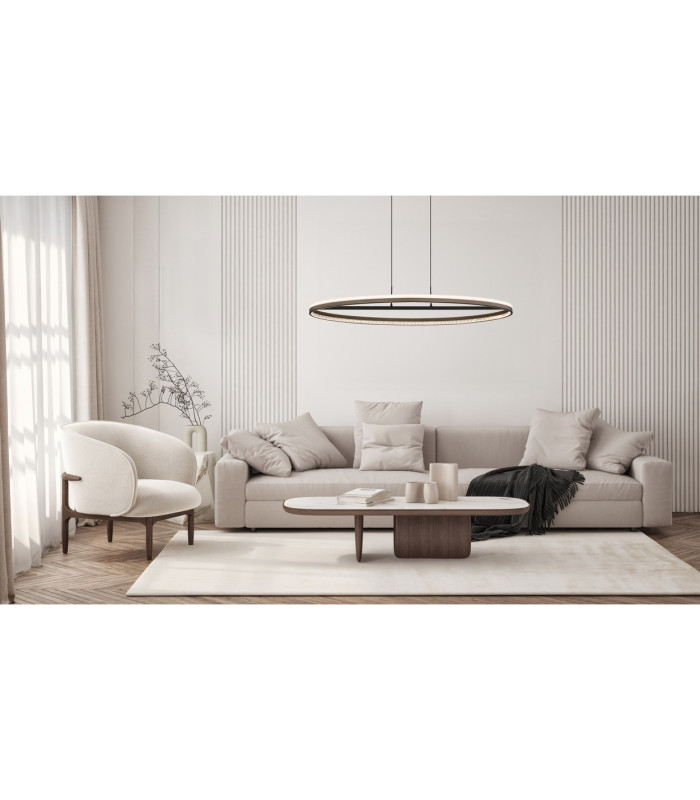 Della Bar Pendant Ceiling Light Matt Black LED 3000-6000K-9