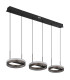 Della Pendant Ceiling Light Matt Black 3x LED 3000-6000K-2