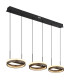 Della Pendant Ceiling Light Matt Black 3x LED 3000-6000K-4