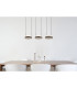 Della Pendant Ceiling Light Matt Black 3x LED 3000-6000K-9