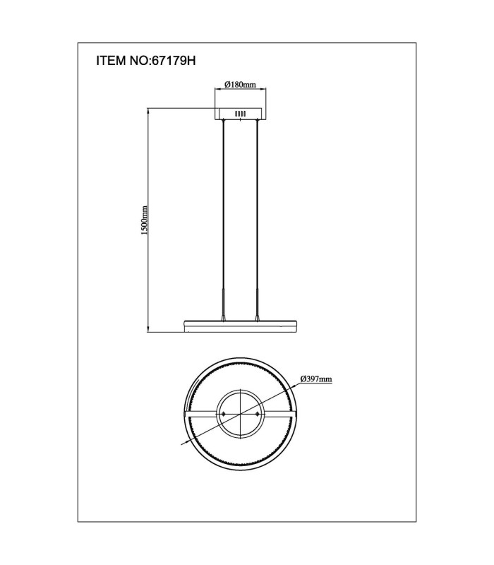 Della Pendant Ceiling Light Matt Black LED 3000-6000K-11