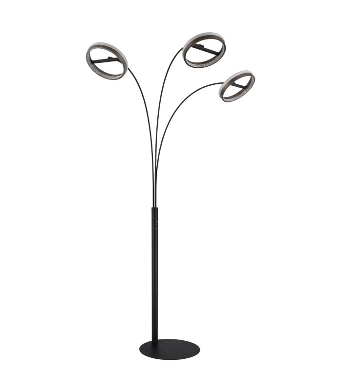 Della LED Integrated Floor Lamp Matt Black LED Dimmable 3000-6000K Touch Dimmer-2